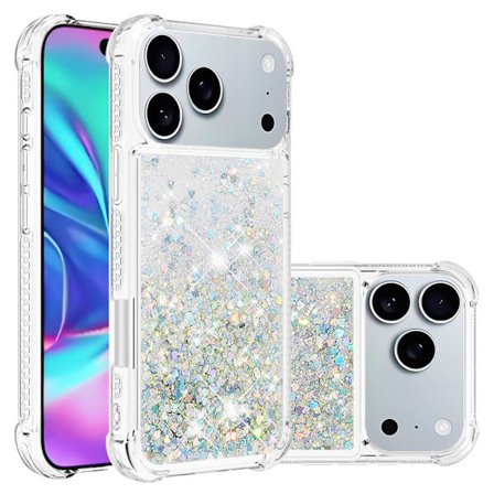 SKALO iPhone 17 Pro Kviksand Glimmer Cover - Sølv