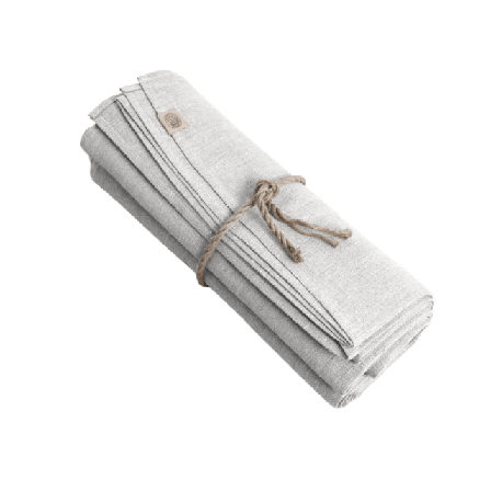 Lovely Linen Duk Classic - Manglat Lin Bordstextil Unisex Grå 50x300 cm
