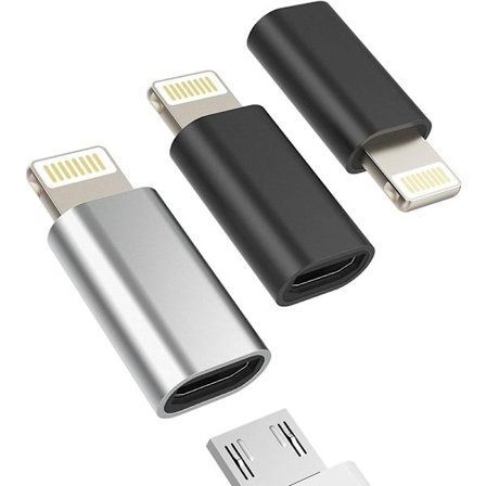 Micro USB till Lightning Adapter (3-pack)