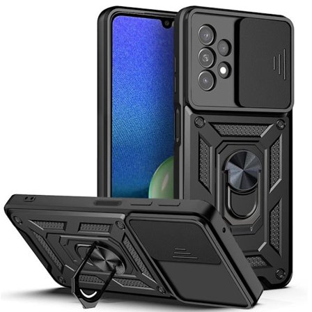Samsung Galaxy A13 4G case with ring holder - Black