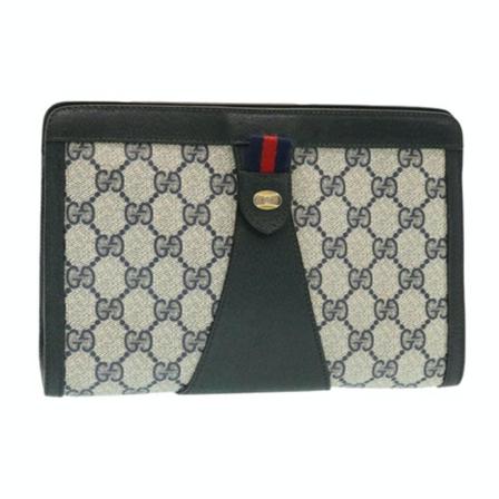 Gucci Vintage, Pre-owned Clutch Beige, Dames, Maat:ONE Size,leer