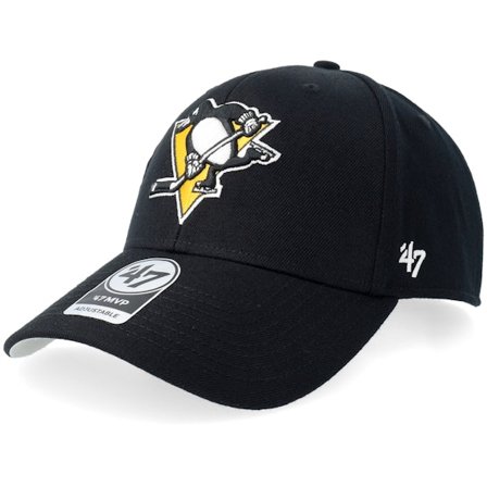 47 Brand - Negro adjustable Gorra - Pittsburgh Penguins Pittsburgh Penguins Mvp Black Adjustable @ Hatstore