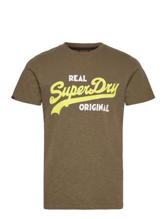 Vintage Vl Real Orig Od Tee T-shirts Short-sleeved Kakigrønn Superdry*Betinget Tilbud
