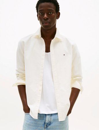 Tommy Hilfiger Heritage Oxford Stripe Rf Shirt - Cream - XL