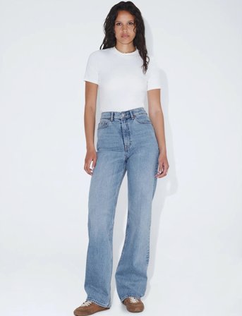 Dr Denim Echo High Straight - Blue - 26 x 32