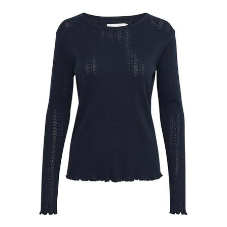 Karen by Simonsen Karen By Simonsen Carrykb Ls Oneck Toppe & T-Shirts 10103859 Night Sky Blå, Dame