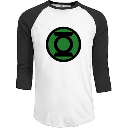 Men Green Lantern Corps Superhero Vintage Plain Raglan T-shirt 3/4 ärm