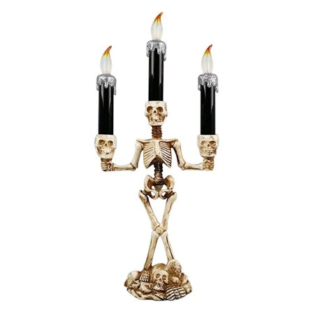 Halloween Ghost Hand Candle Lights Skull Holding Lamp Dekoration