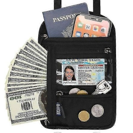 Rejse Pung til Hals til Kvinder og Mænd Hold Værdigenstande Sikre - Perfekt