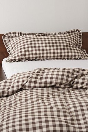 Jotex - Frill Tyynynpäällinen Röyhelöinen Orgaaninen 50x90 Cm Ruskea/beige Ruskea/beige - LAUREN - Osta Tyynyliinat Jotex