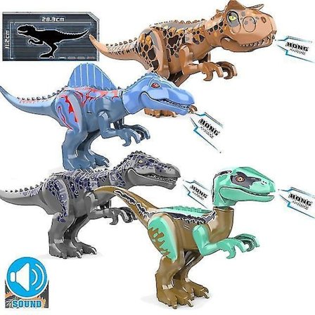 Jurassic 2 Byggeklodser Verden Dinosaurer Figurer Klodser Saml Børnelegetøj Tyrannosaurus Rex Indominus Rex I-rex