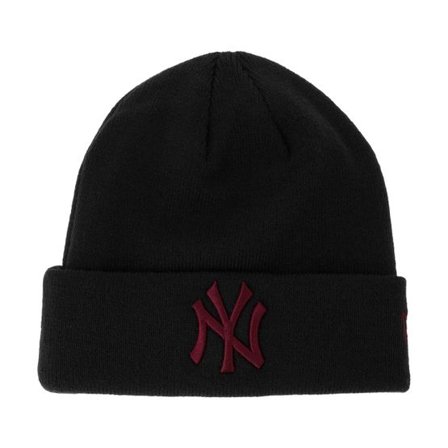 New Era - MLB Svart cuff Beanie - New York Yankees League Essential Black Cuff @ Hatstore