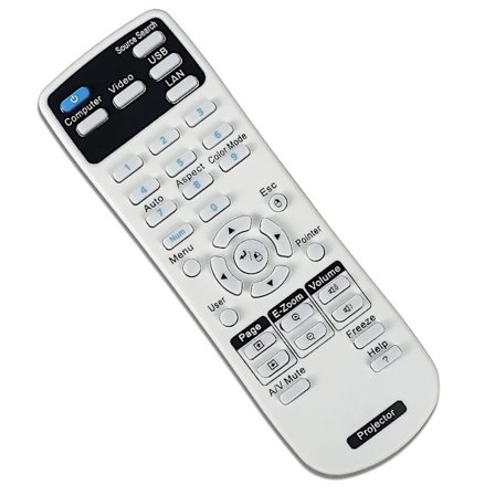 Projektor Fjernbetjening Til Epson Projektorer Home Cinema Eb Emp Ex Vs H Brightlink Powerlite Serie (FMY)