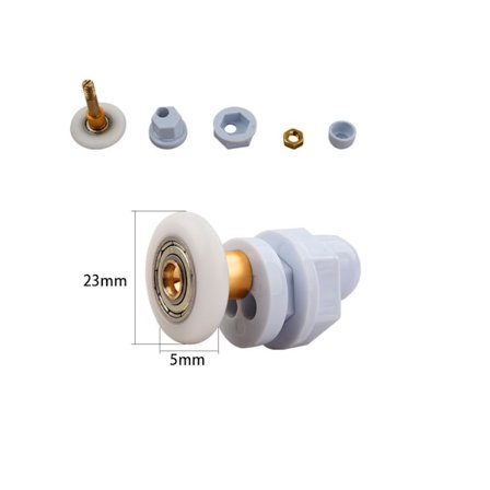 Bruse Dør Skydedøre, Holdbare, Vandtætte Og Rustfrie (pakke Med 4)23mm