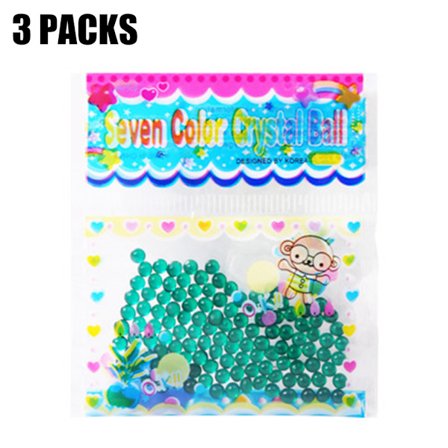 300 st Vattenväxt Jord Blomma Gelé Kristall Jord Lera Pärlor Gel Pärlor Bollar Hem Vas Inredning