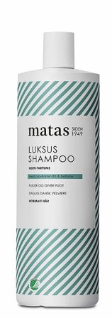 3 for 2 - Matas Striber Luksus Shampoo til Normalt Hår Uden Parfume 1000 ml, Hår, Shampoo, Hårshampoo