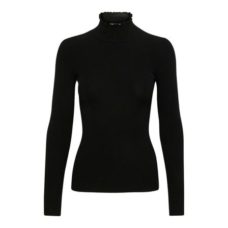 InWear Inwear Moniaiw Rib Pullover Strik 30108011 Black Sort, Dame