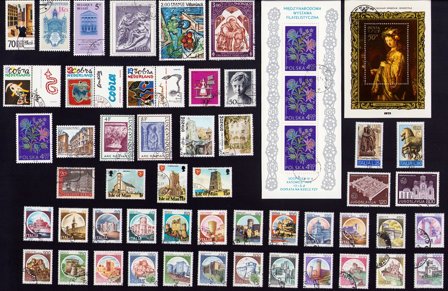 Kunst/Kultur - Frimærkepakke - Stemplet