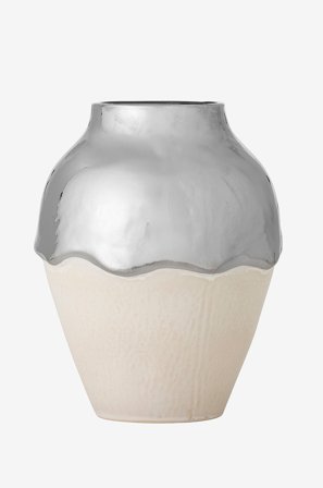 Bloomingville - Silvio Vase - Silver - Krukor & vaser - Från Homeroom