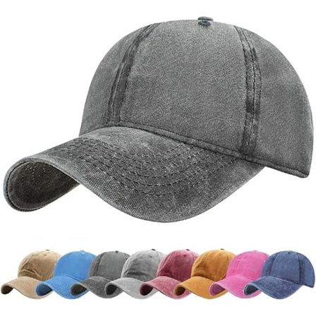 Unisex Vintage Baseball -lippis, säädettävä, ulkoiluun, yksivärinen