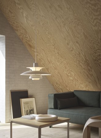 PH 5 taklampe Ø50 - monochrome pale pewter