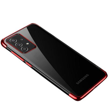 Stilfuldt stødabsorberende cover - Samsung Galaxy A72 Röd