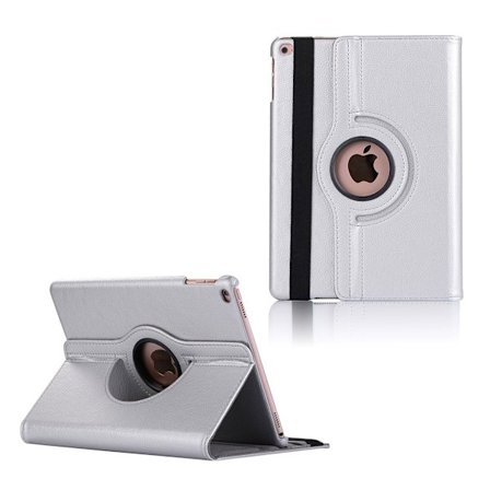 iPad (2017) smart läderfodral - Silver