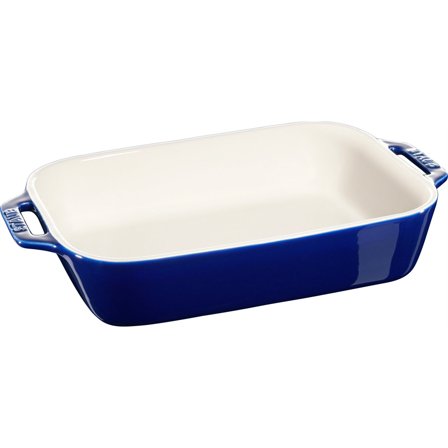 Staub Rektangulær Ovnfast Fad 27 x 20 cm Blå | KitchenOne