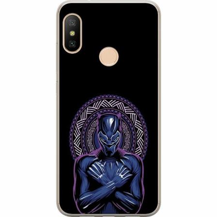 Xiaomi Redmi 6 Pro Genomskinligt Skal Black Panther: Wakanda F