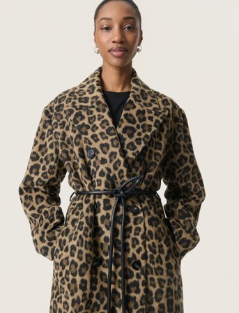 Soaked in Luxury Slleony Mafalda Coat - Brown - L