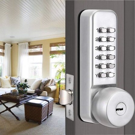 Digital Mekanisk Dørlås med Kode, Vandafvisende, Kode