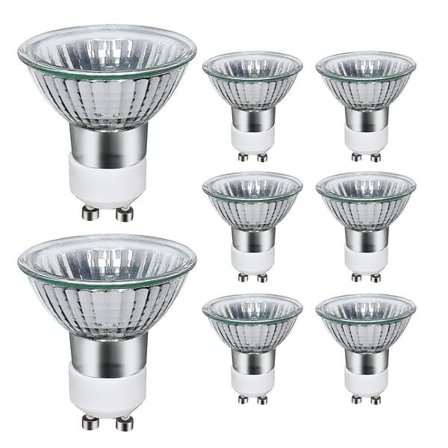 Pakke med 8 Gu10 halogenpærer 35w, 220v Gu10 halogen spotlamper 2800k varme med