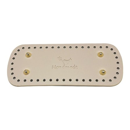 Håndlagde Veske Bunner med 44 Hull Lær Oval Rund Veske Base DIY Hekle Veske Tilbehør for Strikkevesker Bøttevesker