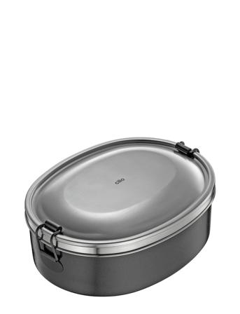 Madkasse Oval Sort Monte Home Kitchen Kitchen Storage Lunch Boxes Grå Cilio