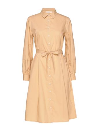 Beatrice Midi Shirt Dress Beige Soft Rebels