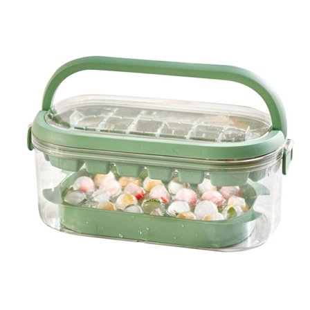 Jääpalamuotti Jääkaapin Pakastusrasia 2 Kerrosta 54 Lokeroa Ulkokäyttöön Kannettava Suuri Tilavuus Vihreä