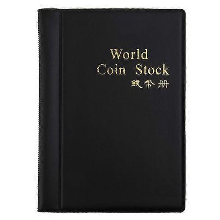 120-mønt Samler Album Holder (sort)