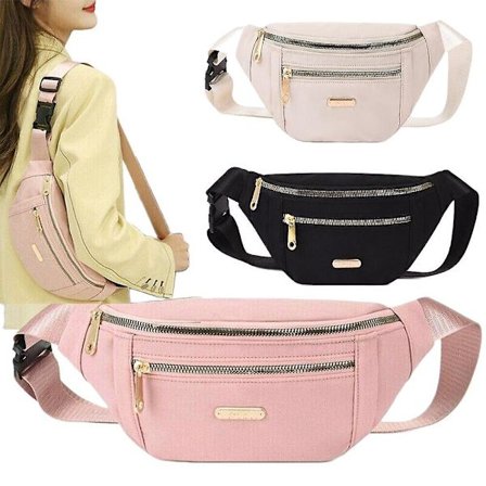 Damer Dam Bum Bag Midja Fanny Pack Holiday Travel Plånbok Pengar Bälte Bumbag