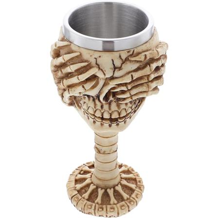 Halloween Wine Goblet Skull Cup I Rostfritt Stål