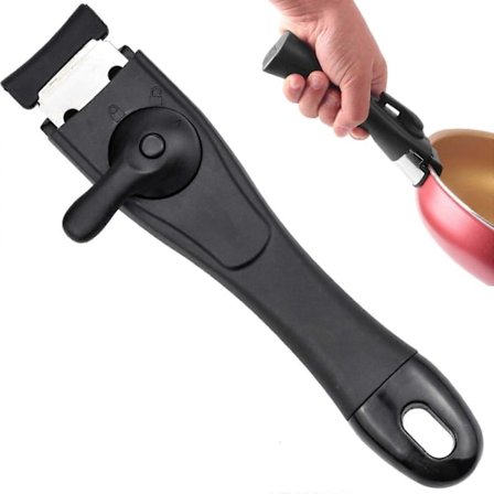 Kuumenemisen estävä pannun kahva, irrotettava kahva, yleiskahva, kuumien astioiden pannun pidike, puristintyökalu
