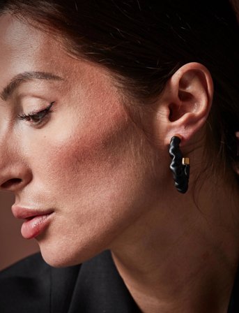 Bud to rose Rebel Hoop Silver - Black - ONE SIZE