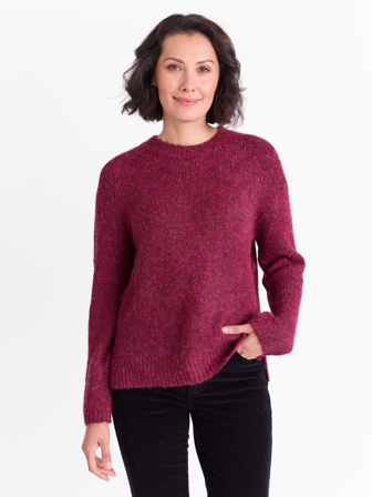 MATCH - Kallie genser - Va Vite - Str. XS - Dame - Gensere & Cardigans - Rosa - 59% polyester - resirkulert, 21% nylon, 11% polyester, 8% ull og 1% 