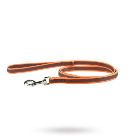 JULIUS-K9 - K9 Super-Grip Kobbel Oransje/Grå 20 mm - Tekstilkobbel, Rullekobbel, Kjørestrikk, Lærkobbel & Øvrige hundekobbel på Doggie.no - for store 
