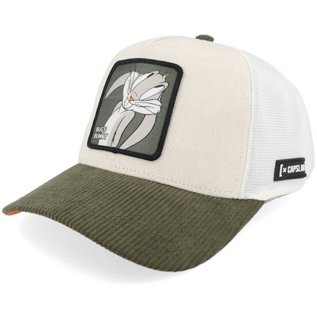 Capslab - Grijs trucker Cap - Looney Tunes Bugs Bunny Grey A-frame Trucker @ Hatstore
