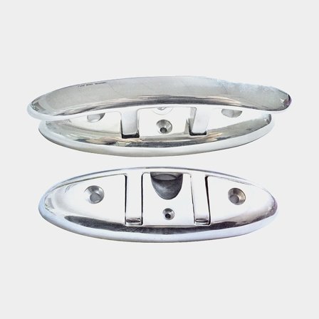 Cornamusa / bolardo plegable para barco, acero inoxidable, 152 mm