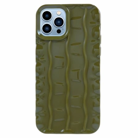 För Iphone 12 Pro Max Tpu phone case 3d randigt mönster Anti-Scratch cover