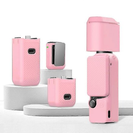 För DJI OSMO Pocket 3 PULUZ 6 i 1 Kropp Linsskydd Handtag Skärm Mik Silikon TPU-skydd
