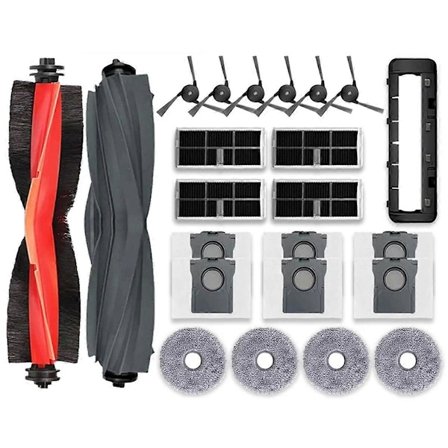 Til Bot X40/X40 Pro/X40 Ultra Robotstøvsuger - Udskiftning af Hovedsidebørste, HEPA-filter, Mop-puder, Støvsugerposer, Reservedele db