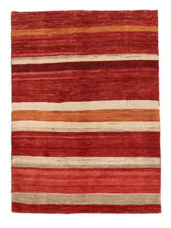 Hand Knotted Persian Gabbeh Persia Fine Rug 100X137 Dark Red/Brown