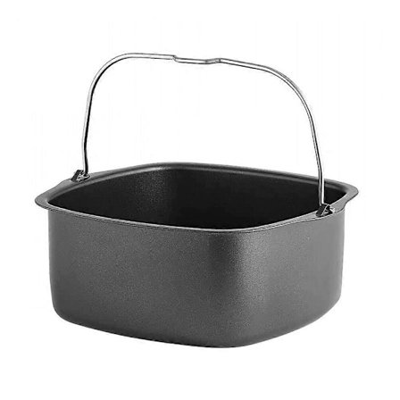 1 kpl Air Fryer -lisätarvikkeet Kakukori Pizza Pannu Grilli Keittiölaite Yhteensopiva HD9925:lle (Musta)